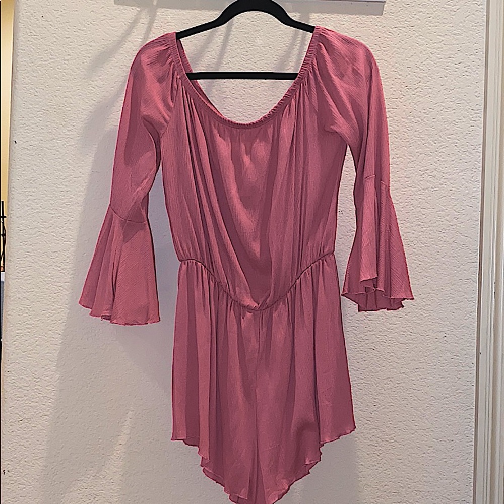 NWT Culottes One-Piece Jumper Skort Mauve-colored